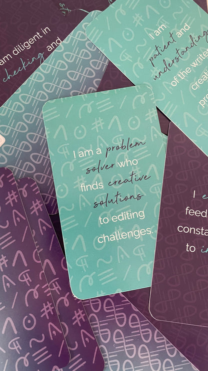 Affirmation Cards for Editors